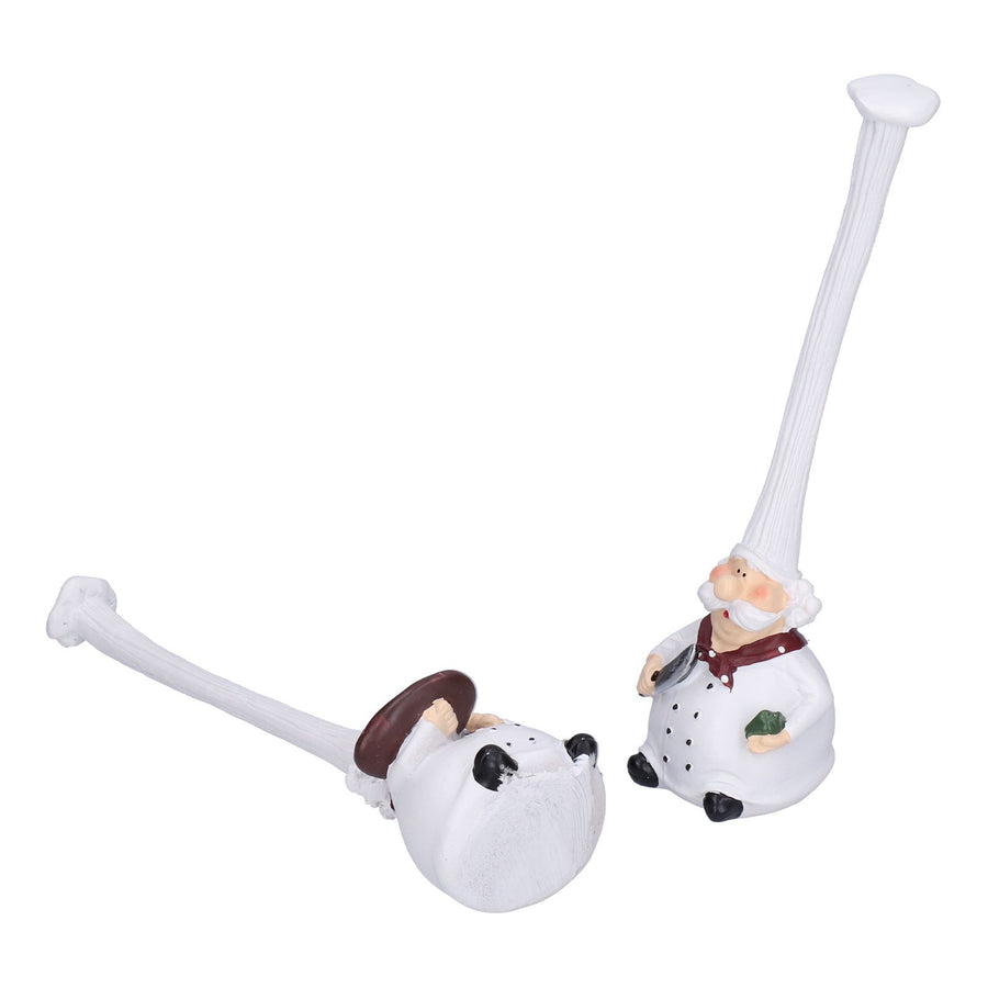 Small Resin Chef Figurine Sculpture Desktop Ornaments for Bedroom Kitchen Dining Room