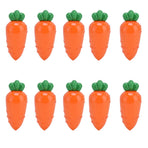 10PCS Carrot Shaped Candy Box Plastic Candy Case Container for Wedding Favor Party Gift(TransparentYellow )