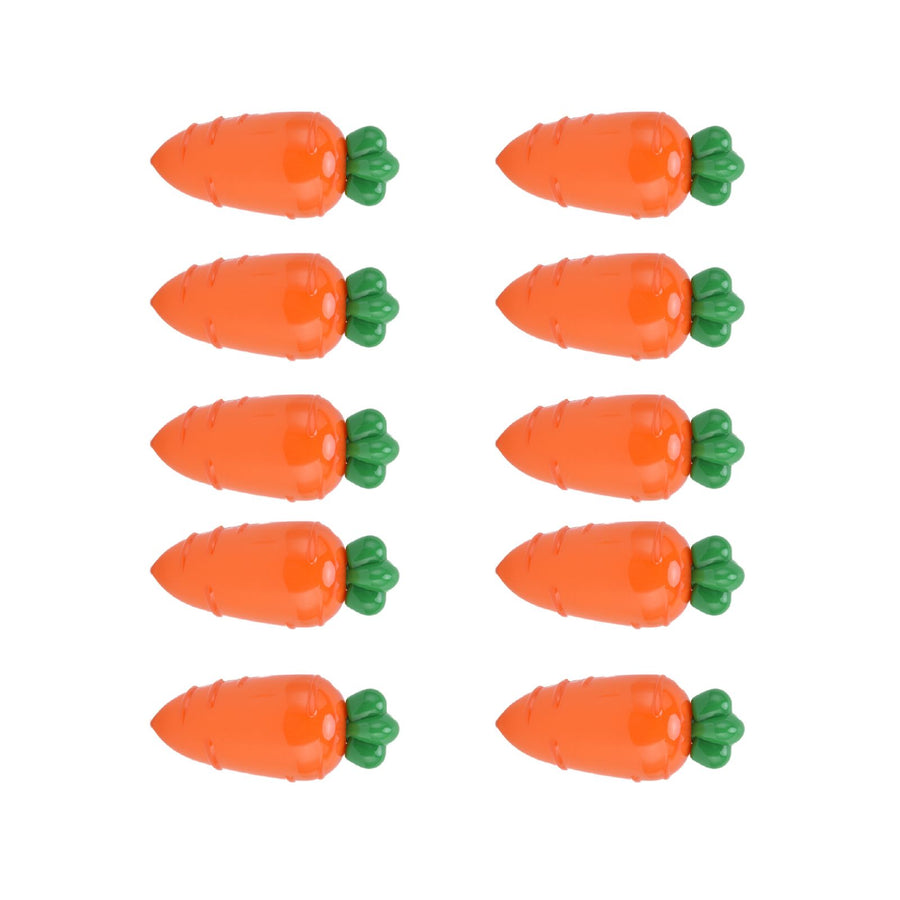 10PCS Carrot Shaped Candy Box Plastic Candy Case Container for Wedding Favor Party Gift(TransparentYellow )