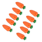 10PCS Carrot Shaped Candy Box Plastic Candy Case Container for Wedding Favor Party Gift(TransparentYellow )