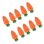10PCS Carrot Shaped Candy Box Plastic Candy Case Container for Wedding Favor Party Gift(TransparentYellow )