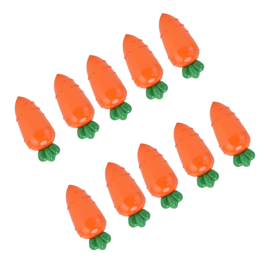10PCS Carrot Shaped Candy Box Plastic Candy Case Container for Wedding Favor Party Gift(TransparentYellow )