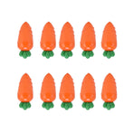 10PCS Carrot Shaped Candy Box Plastic Candy Case Container for Wedding Favor Party Gift(TransparentYellow )
