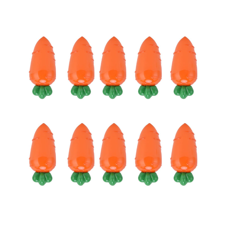10PCS Carrot Shaped Candy Box Plastic Candy Case Container for Wedding Favor Party Gift(TransparentYellow )