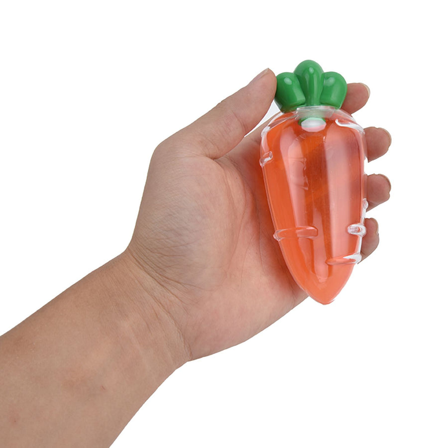 10PCS Carrot Shaped Candy Box Plastic Candy Case Container for Wedding Favor Party Gift(TransparentYellow )