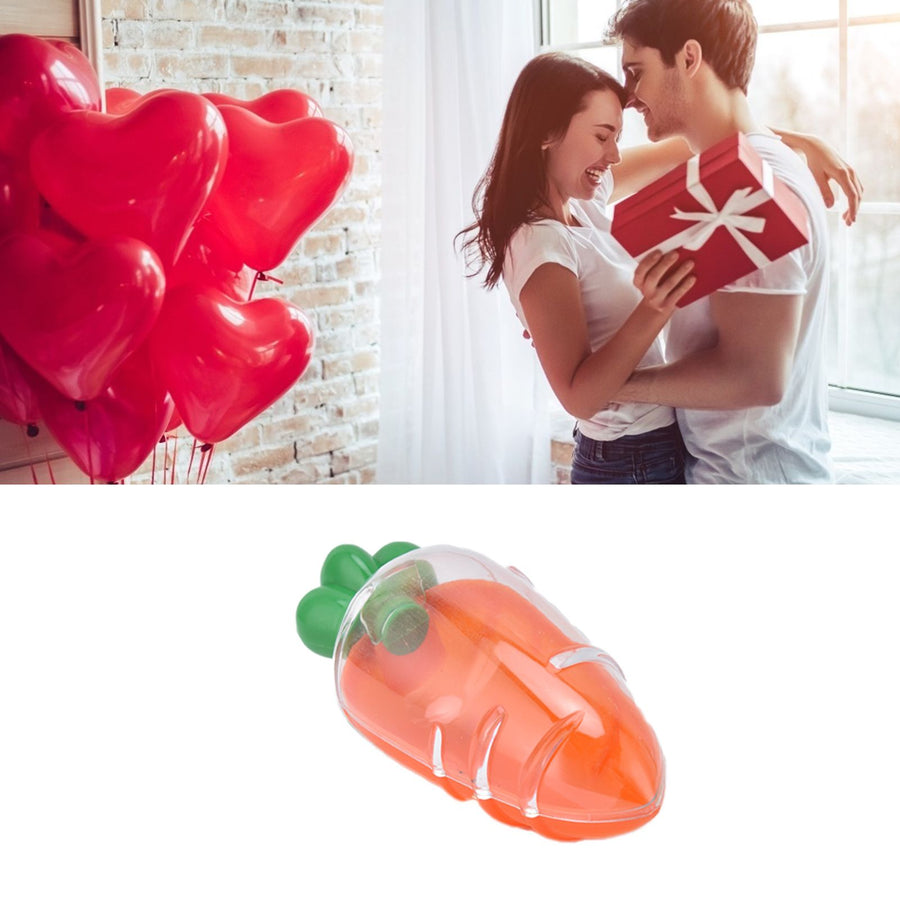 10PCS Carrot Shaped Candy Box Plastic Candy Case Container for Wedding Favor Party Gift(TransparentYellow )