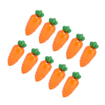 10PCS Carrot Shaped Candy Box Plastic Candy Case Container for Wedding Favor Party GiftTransparent Orange