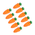 10PCS Carrot Shaped Candy Box Plastic Candy Case Container for Wedding Favor Party GiftTransparent Orange