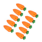10PCS Carrot Shaped Candy Box Plastic Candy Case Container for Wedding Favor Party GiftTransparent Orange