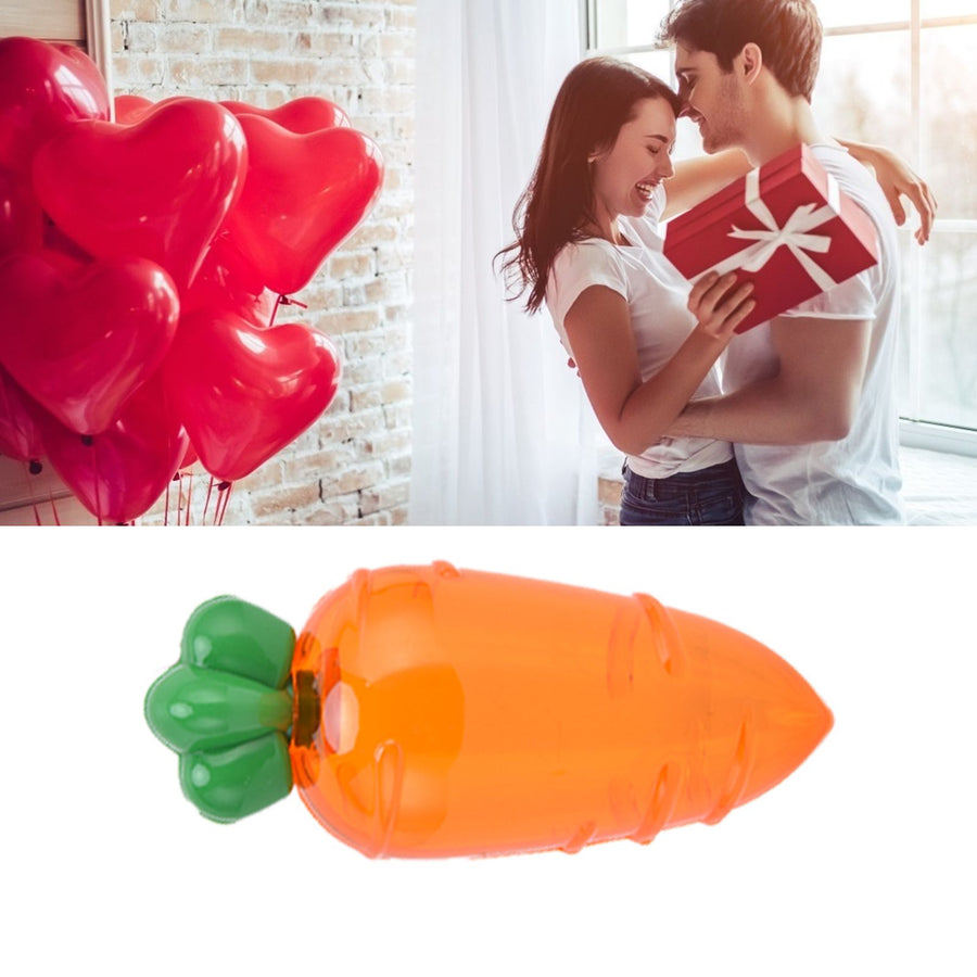 10PCS Carrot Shaped Candy Box Plastic Candy Case Container for Wedding Favor Party GiftTransparent Orange