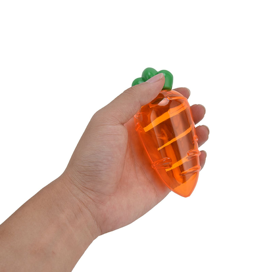 10PCS Carrot Shaped Candy Box Plastic Candy Case Container for Wedding Favor Party GiftTransparent Orange