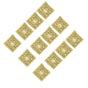 12PCS Hollow Candy Box Plastic Candy Case Container for Wedding Bridal Shower SuppliesGold Square