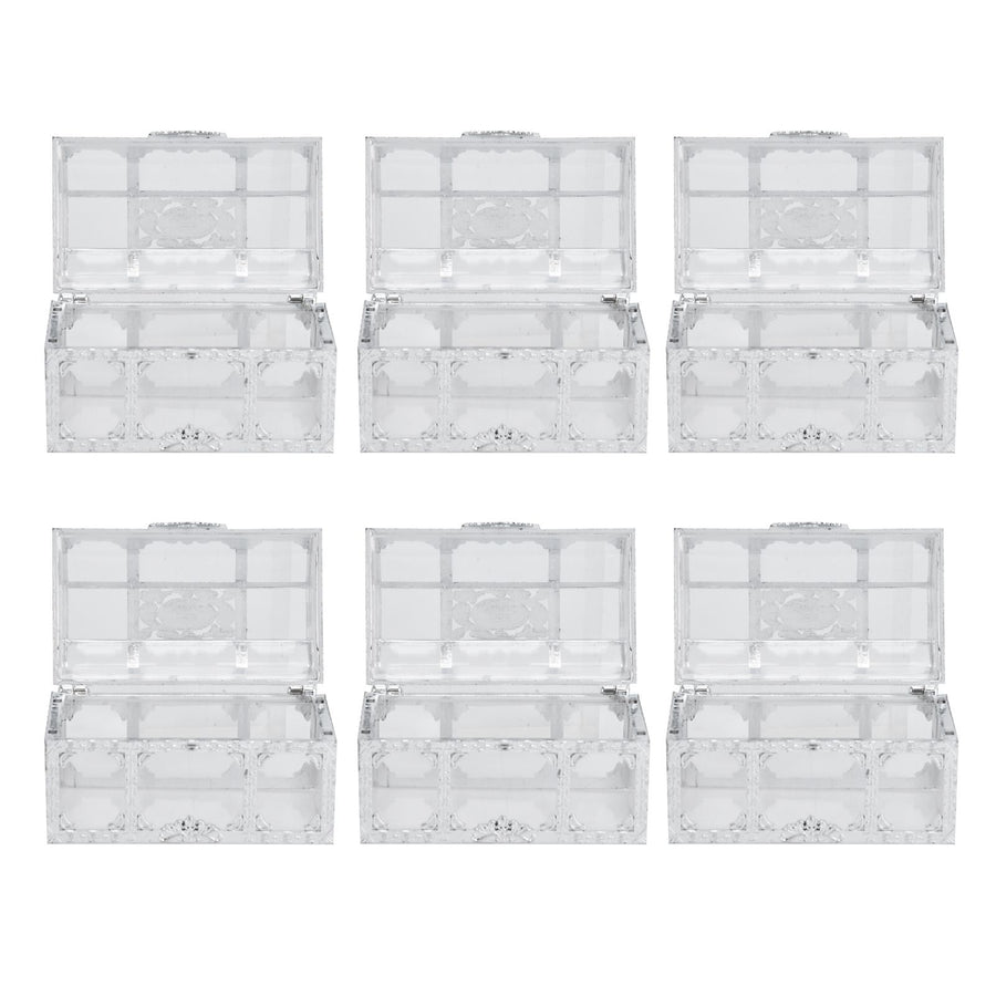 12PCS Hollow Out Candy Box Chocolate Gift Treat Boxes Container Case Wedding Party FavorL Silver