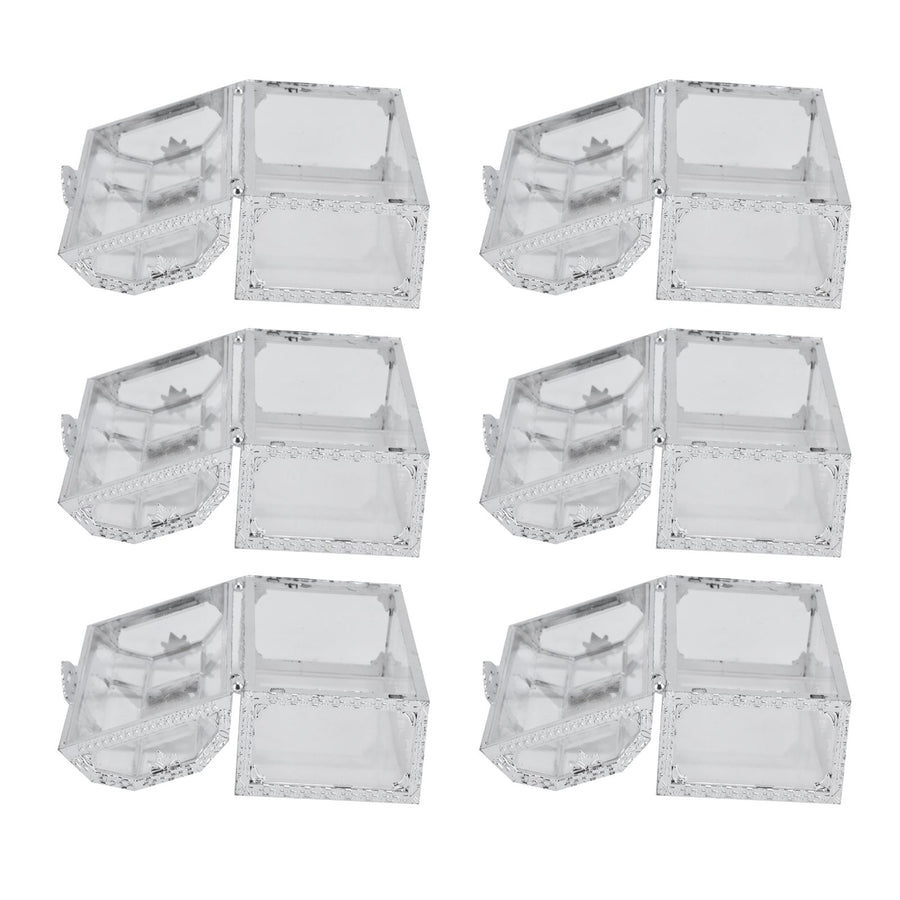 12PCS Hollow Out Candy Box Chocolate Gift Treat Boxes Container Case Wedding Party FavorL Silver