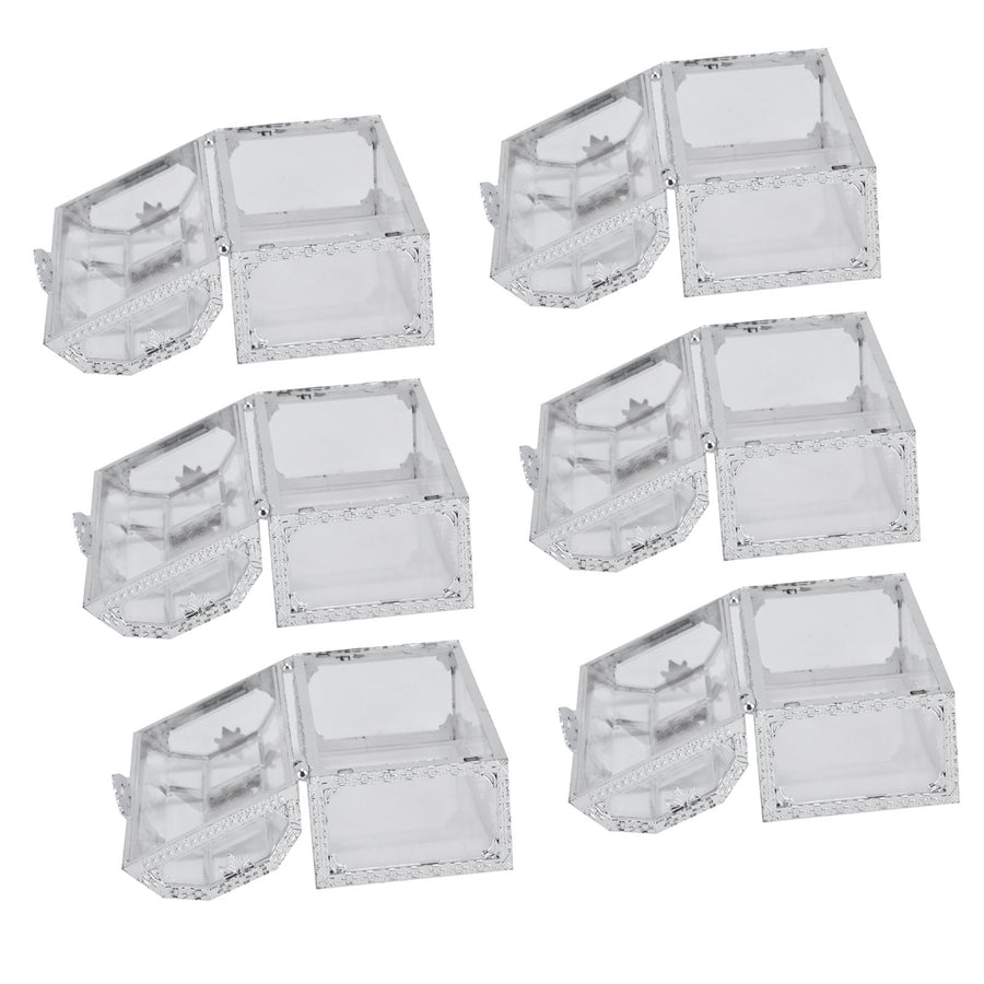 12PCS Hollow Out Candy Box Chocolate Gift Treat Boxes Container Case Wedding Party FavorL Silver