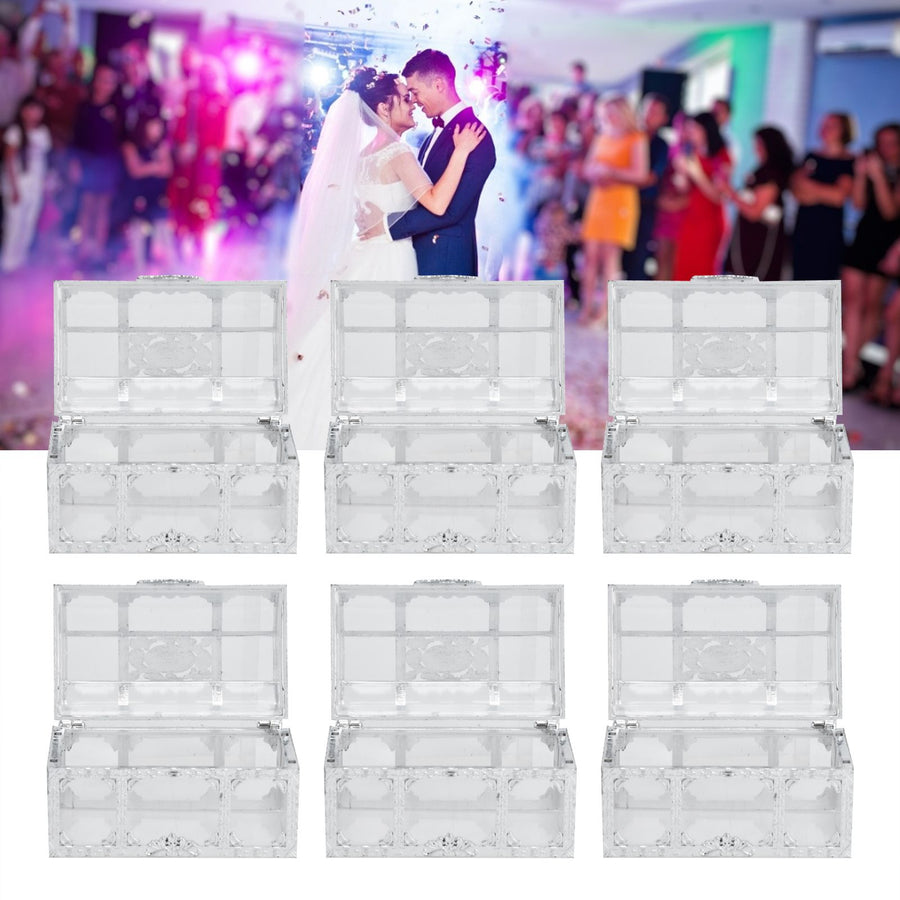 12PCS Hollow Out Candy Box Chocolate Gift Treat Boxes Container Case Wedding Party FavorL Silver