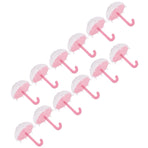 12Pcs Umbrella Shape Candy Box Plastic Candy Case Container Wedding Decoration Party SuppliesPink