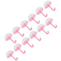 12Pcs Umbrella Shape Candy Box Plastic Candy Case Container Wedding Decoration Party SuppliesPink