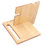 Wood Mobile Phone Holder MultiFunctional Wallet Storage Box for Home Office Living Room