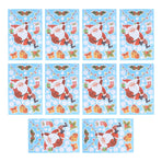 10Pcs Christmas Window Stickers SelfAdhesive Wall Decal Wall Sticker for Home Festival