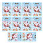10Pcs Christmas Window Stickers SelfAdhesive Wall Decal Wall Sticker for Home Festival