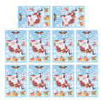 10Pcs Christmas Window Stickers SelfAdhesive Wall Decal Wall Sticker for Home Festival