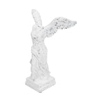 Innovative Resin Sculpture with AntiSlip Pad Home Decoration for Home Office Living Room(BS1055 Medium White )