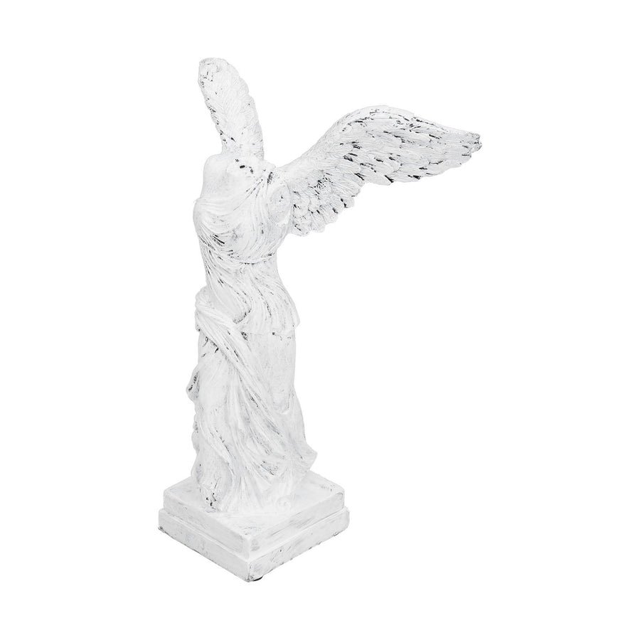 Innovative Resin Sculpture with AntiSlip Pad Home Decoration for Home Office Living Room(BS1055 Medium White )