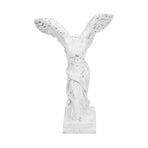 Innovative Resin Sculpture with AntiSlip Pad Home Decoration for Home Office Living Room(BS1055 Medium White )