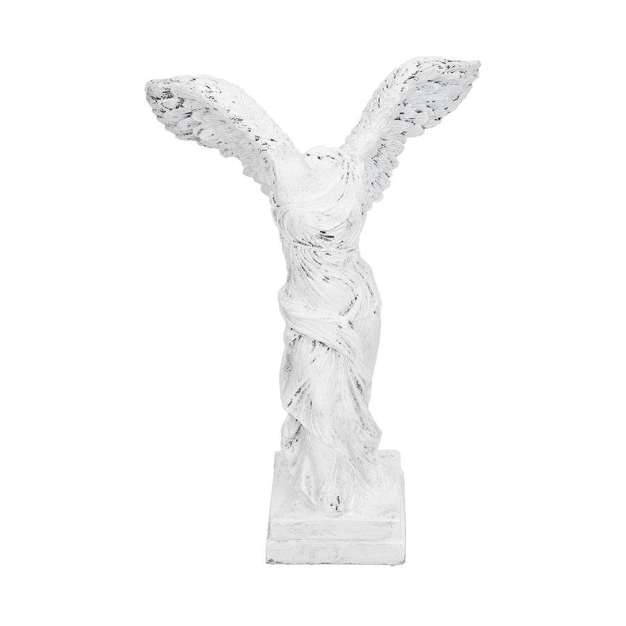 Innovative Resin Sculpture with AntiSlip Pad Home Decoration for Home Office Living Room(BS1055 Medium White )