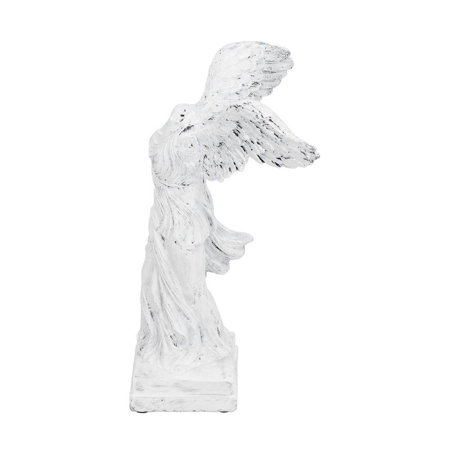 Innovative Resin Sculpture with AntiSlip Pad Home Decoration for Home Office Living Room(BS1055 Medium White )