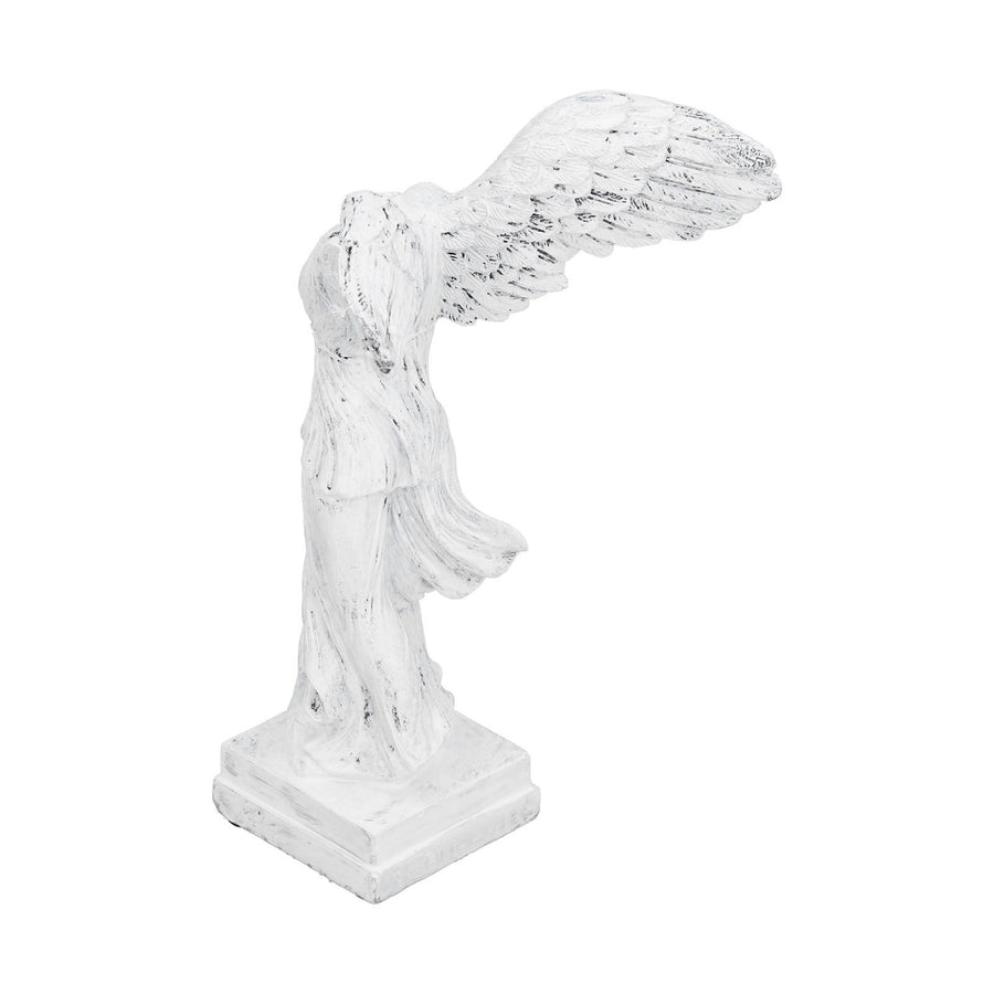 Innovative Resin Sculpture with AntiSlip Pad Home Decoration for Home Office Living Room(BS1055 Medium White )