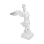 Innovative Resin Sculpture with AntiSlip Pad Home Decoration for Home Office Living Room(BS1055 Medium White )
