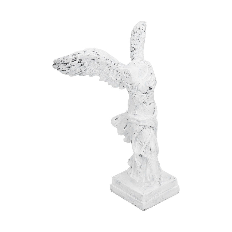 Innovative Resin Sculpture with AntiSlip Pad Home Decoration for Home Office Living Room(BS1055 Medium White )
