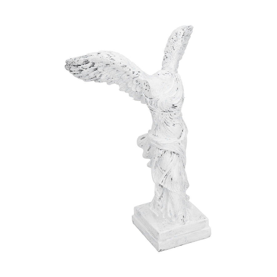 Innovative Resin Sculpture with AntiSlip Pad Home Decoration for Home Office Living Room(BS1055 Medium White )