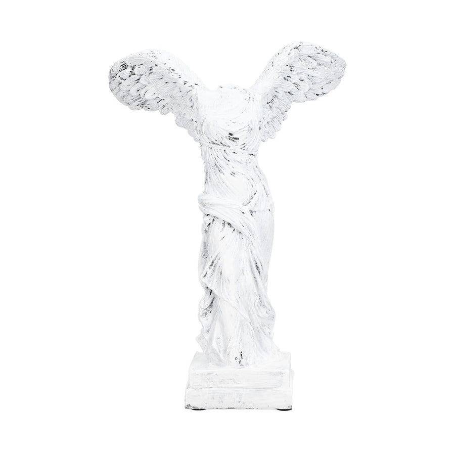 Innovative Resin Sculpture with AntiSlip Pad Home Decoration for Home Office Living Room(BS1055 Medium White )