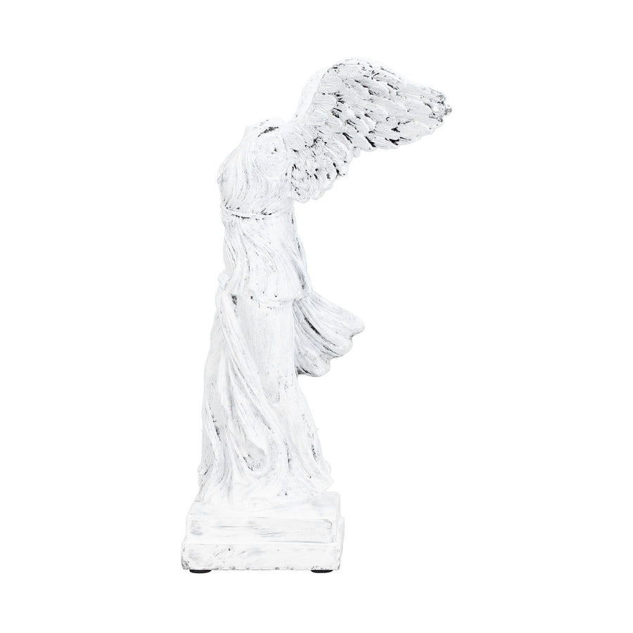 Innovative Resin Sculpture with AntiSlip Pad Home Decoration for Home Office Living Room(BS1055 Medium White )
