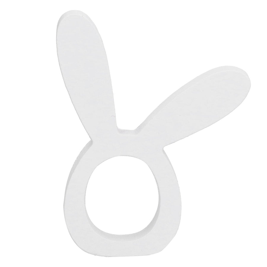 Wooden Napkin Holder Modern Lightweight Rabbit Shape Durable Easter Napkin Rings for Hotel Kitchen