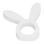 Wooden Napkin Holder Modern Lightweight Rabbit Shape Durable Easter Napkin Rings for Hotel Kitchen