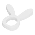 Wooden Napkin Holder Modern Lightweight Rabbit Shape Durable Easter Napkin Rings for Hotel Kitchen