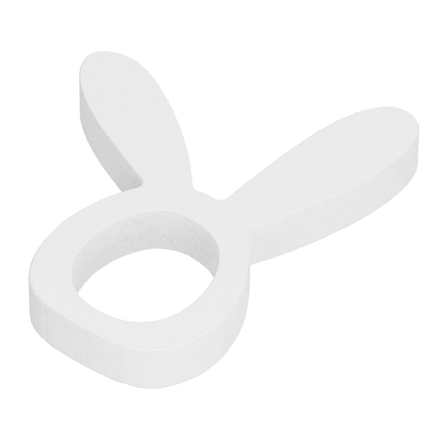 Wooden Napkin Holder Modern Lightweight Rabbit Shape Durable Easter Napkin Rings for Hotel Kitchen
