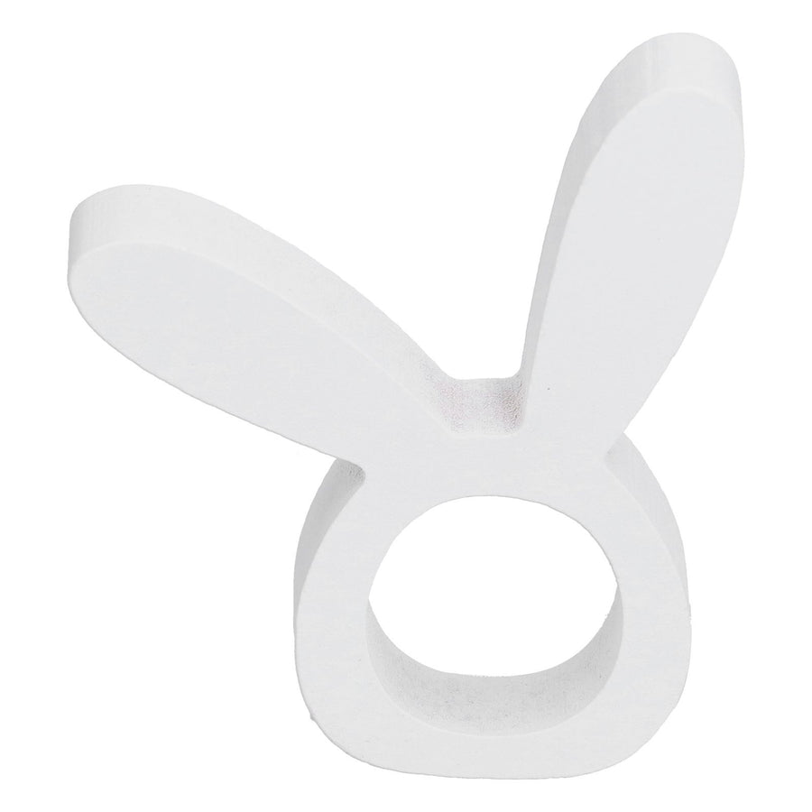 Wooden Napkin Holder Modern Lightweight Rabbit Shape Durable Easter Napkin Rings for Hotel Kitchen