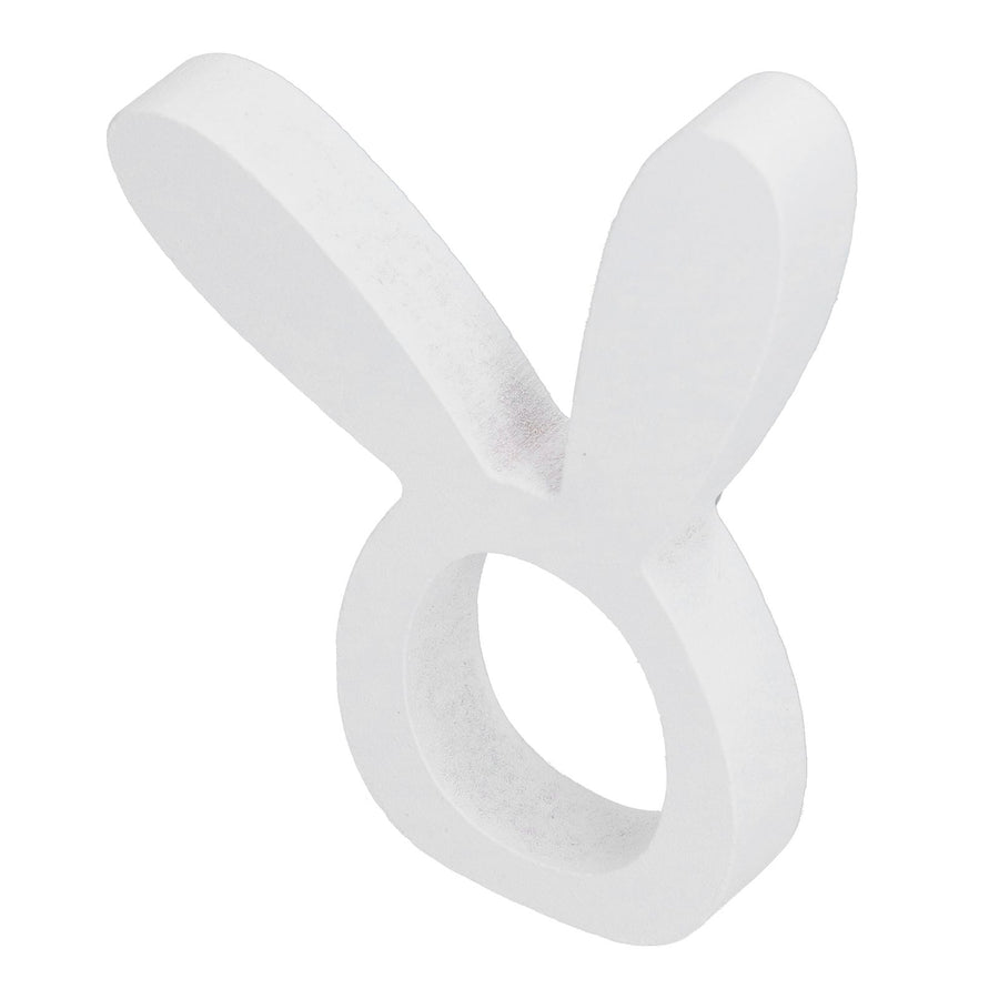 Wooden Napkin Holder Modern Lightweight Rabbit Shape Durable Easter Napkin Rings for Hotel Kitchen