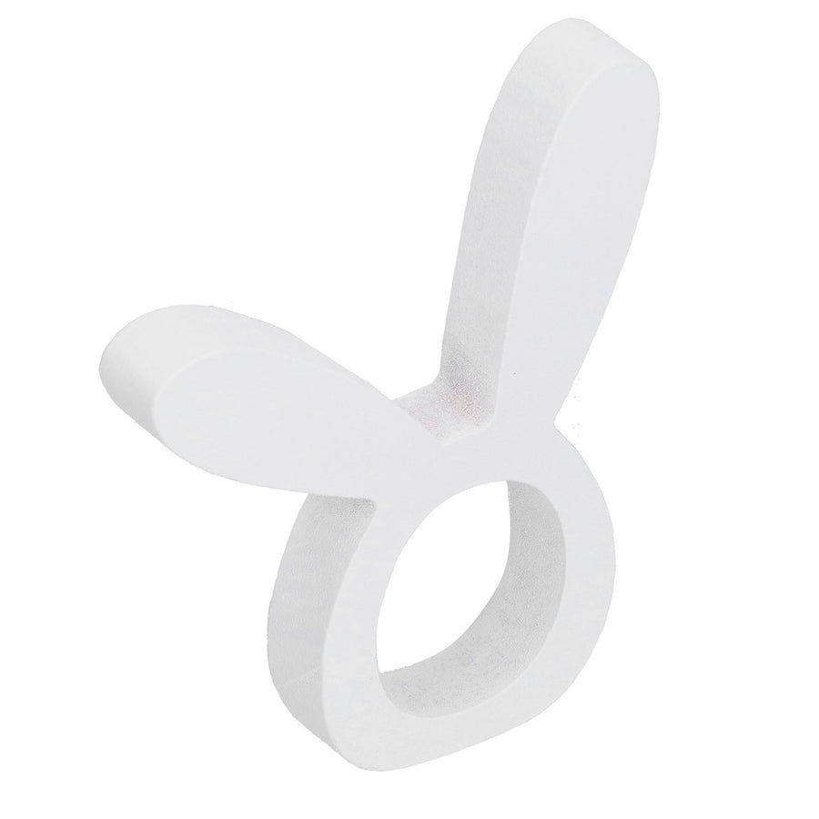 Wooden Napkin Holder Modern Lightweight Rabbit Shape Durable Easter Napkin Rings for Hotel Kitchen