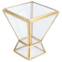 Glass Plant Container Mini Geometric Display Holder for Dining Table Window Balcony Decoration