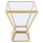 Glass Plant Container Mini Geometric Display Holder for Dining Table Window Balcony Decoration