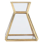 Glass Plant Container Mini Geometric Display Holder for Dining Table Window Balcony Decoration