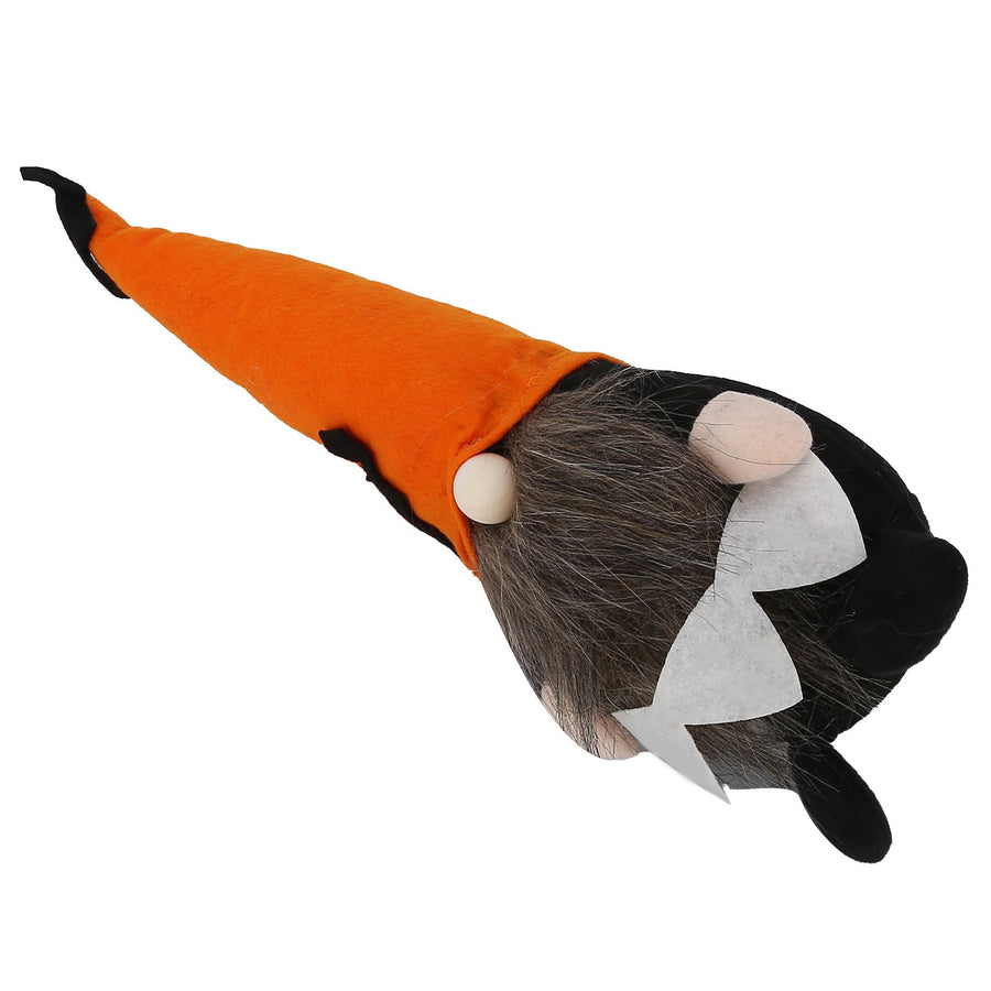 Halloween Faceless Standing Doll Decorative Plush Doll for DiningTable Sofa Shelf BedOrange Hat