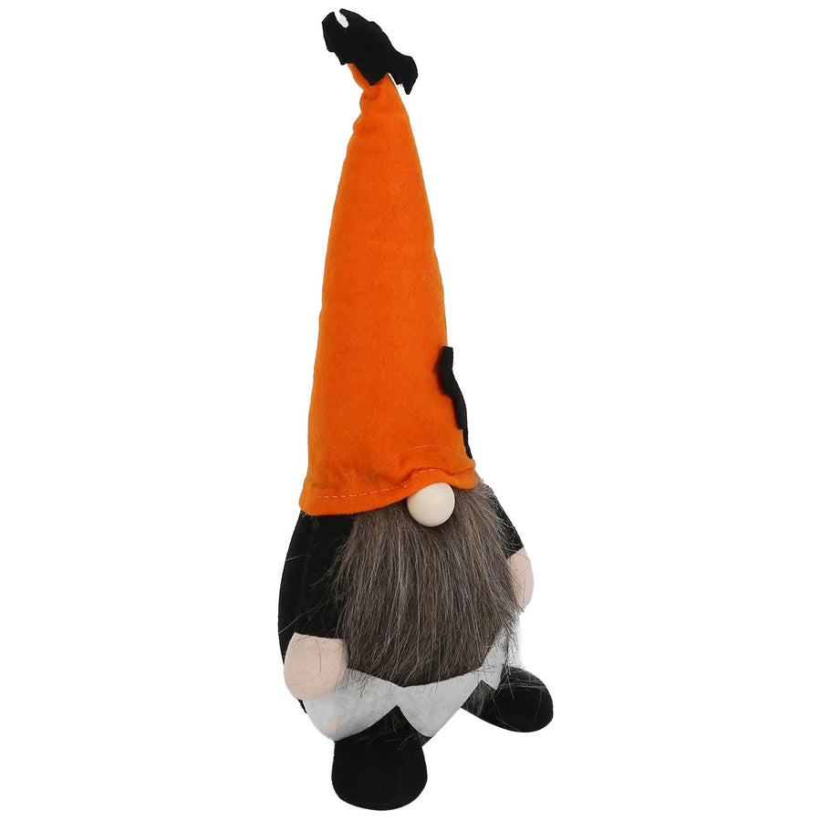 Halloween Faceless Standing Doll Decorative Plush Doll for DiningTable Sofa Shelf BedOrange Hat
