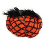 Fabric Decorative Pumpkin Exquisite Soft Polyester Wool Pumpkin for Thanksgiving Halloween Party Orange